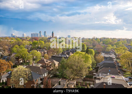 Upscale Eglinton e Forest Hill area residenziale ambita da medio e di classe superiore famiglie così come gli sviluppatori di Ontario Foto Stock