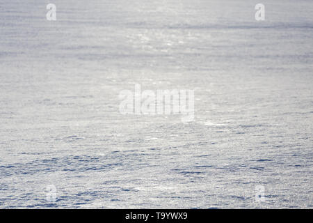 campo di neve lontano texture stagionali con messa a fuoco selettiva Foto Stock