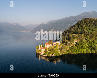 Villa Balbianello, residence di lusso sul lago di Como in Italia Foto Stock