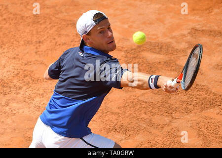 Diego Schwartzman di Argentina in azione durante il match vinto contro Kei Nishikori del Giappone Roma 17/05/2019 Foro Italico Internazionali BNL d'Ital Foto Stock