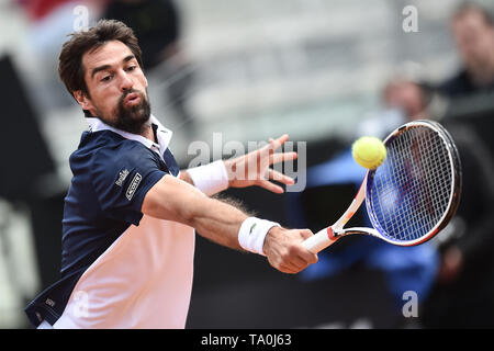 Jeremy Chardy della Francia in azione durante il match contro Richard Gasquet della Francia. Roma 14-05-2018 Foro Italico Internazionali BNL d'Italia It Foto Stock