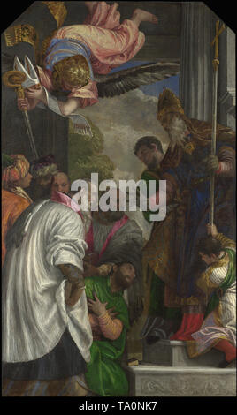 Paolo Veronese - consacrazione Saint Nicholas Foto Stock