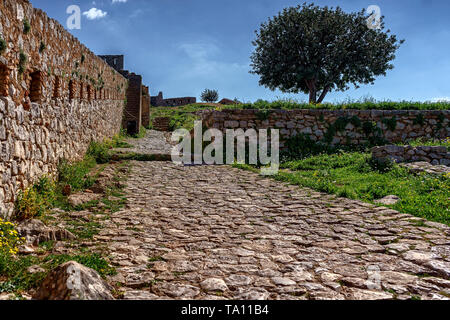 Castello da qualche parte in Grecia Foto Stock