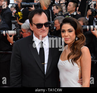 Cannes, Francia. 21 Maggio, 2019. CANNES, Francia. 21 maggio 2019: Quentin Tarantino & Daniela Pick al gala premiere per 'una volta in Hollywood' al Festival de Cannes. Credito Foto: Paul Smith/Alamy Live News Foto Stock