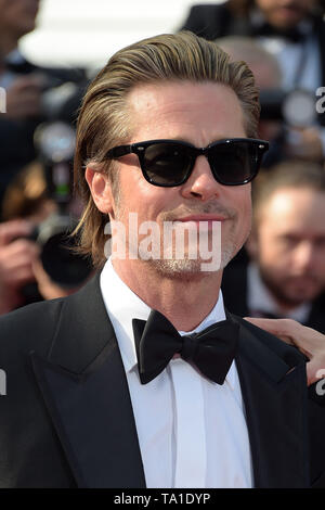 Cannes, Francia. 21 Maggio, 2019. 72a Cannes Film Festival 2019, tappeto rosso film : ''˜una volta in ''¦ Hollywood' nell'immagine: Brad Pitt Credit: Indipendente Agenzia fotografica/Alamy Live News Foto Stock