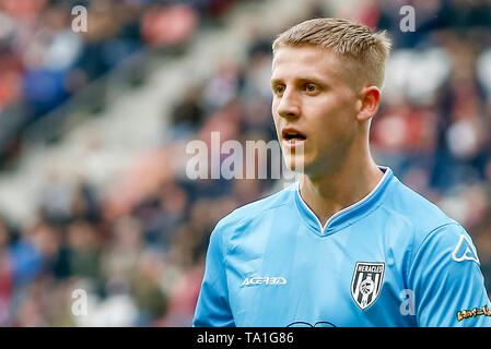 UTRECHT, 21-05-2019, Stadio Galgenwaard, Stagione 2018 / 2019 , Utrecht - Heracles , olandese Eredivisie Europei di calcio i play-off , (3-0) Heracles player Knoester tappetini Foto Stock