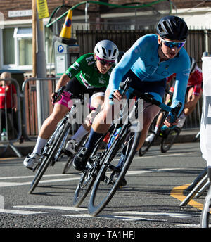 Birkenhead, Merseyside, Regno Unito. 21 Maggio, 2019. OVO energia serie Tour in Bicicletta; Elizabeth Bennett equitazione per Campinense - Credito VeloPerformance: Azione Plus sport/Alamy Live News Foto Stock