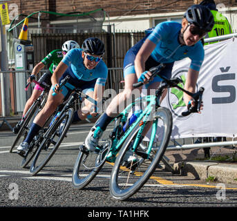 Birkenhead, Merseyside, Regno Unito. 21 Maggio, 2019. OVO energia serie Tour in Bicicletta; Charlotte Berry equitazione per Campinense - Credito VeloPerformance: Azione Plus sport/Alamy Live News Foto Stock