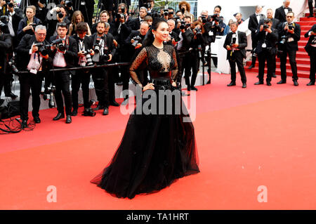 Zhang Ziyi frequentando il 'una volta in Hollywood' premiere durante la 72a Cannes Film Festival presso il Palais des Festivals il 21 maggio 2019 a Cannes, Francia Foto Stock