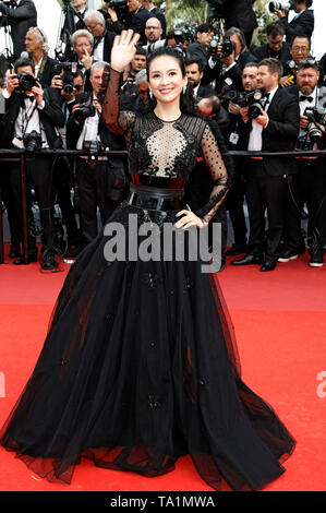 Zhang Ziyi frequentando il 'una volta in Hollywood' premiere durante la 72a Cannes Film Festival presso il Palais des Festivals il 21 maggio 2019 a Cannes, Francia Foto Stock