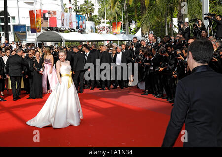 Dakota Fanning frequentando il 'una volta in Hollywood' premiere durante la 72a Cannes Film Festival presso il Palais des Festivals il 21 maggio 2019 a Cannes, Francia Foto Stock