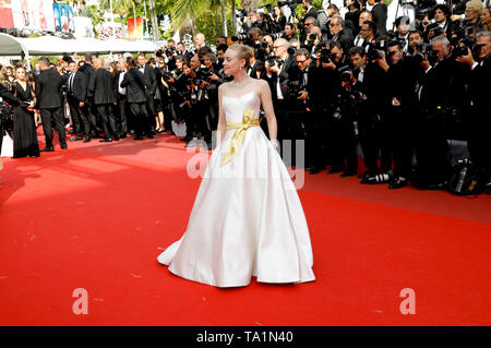 Dakota Fanning frequentando il 'una volta in Hollywood' premiere durante la 72a Cannes Film Festival presso il Palais des Festivals il 21 maggio 2019 a Cannes, Francia Foto Stock