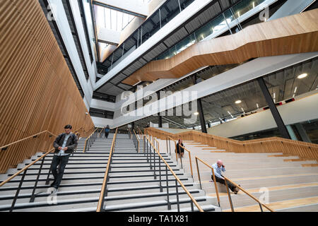 Interno della moderna città di Glasgow College nel centro di Glasgow, Scotland, Regno Unito Foto Stock