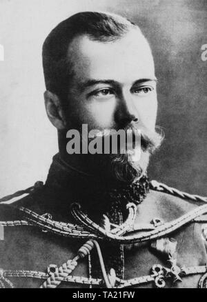 L'imperatore russo Nicholas II Alexandrovich (1868-1917). Foto Stock