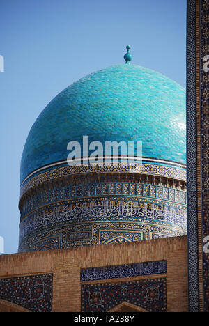 Cupola di Mir-i-Arab Madrasah, Bukhara, Uzbekistan Foto Stock