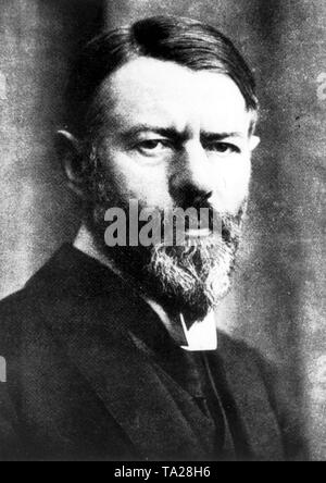 Max Weber (1864 - 1920), un sociologo tedesco. Foto Stock