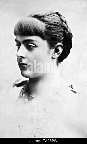 La baronessa Maria von Vetsera (1871-1889), padrona della austriaca del principe ereditario Rodolfo. Ella fu ucciso da Rudolf in Mayerling prima ha commesso suicidio. Foto Stock