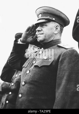 Georgy Zhukov (1896-1974), il Maresciallo dell Unione Sovietica, Marschall Georgij Schukow (1896-1974), Foto Stock