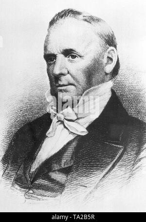 James Buchanan (1791-1868), il quindicesimo Presidente degli Stati Uniti tra il 1857 e il 1861. Foto Stock