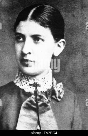 Ritratto di Martha Freud (nato Martha Bernays), moglie di Sigmund Freud. Foto Stock