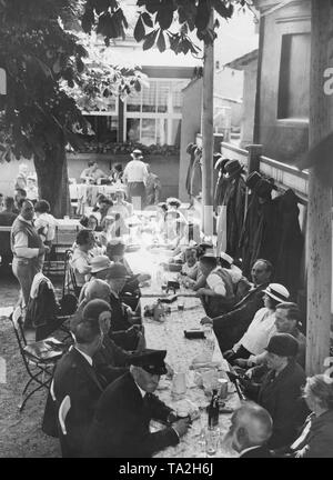 Escursione al ristorante Kalkberge a Berlino. Foto Stock