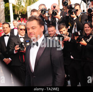 Festival del Cinema di Cannes 21stMay presso un tappeto rosso Leonardo dicaprio Foto Stock