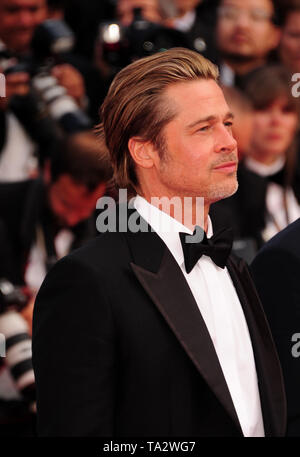 Festival del Cinema di Cannes 21stMay presso un tappeto rosso Brad Pitt Foto Stock