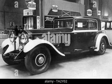 Una Rolls Royce Phantom II in un Salone di Berlino nel 1931. Foto Stock
