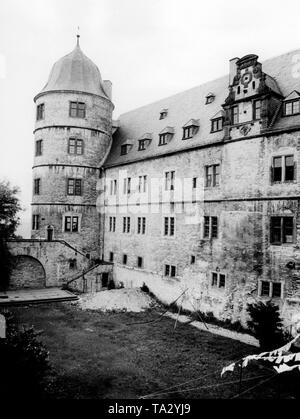 Wewelsburg come un castello nazista nel socialismo nazionale, Foto non datata. Foto Stock