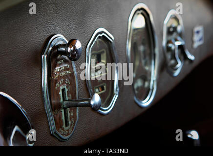 1926 Master Buick Roadster Sport interni e quadro della strumentazione Foto Stock