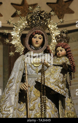 La Vierge de La Naval de Manille. Crypte. Basilica di Nostra Signora di Fourvière. Lione. La Vergine di La Naval de Manila. Cripta. Foto Stock