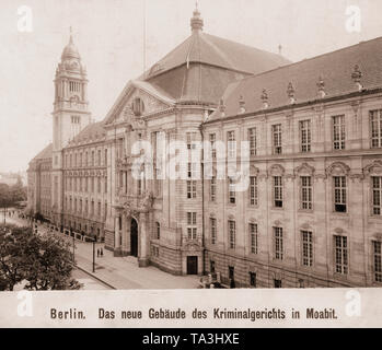 La Corte Penale Moabit nel distretto di Berlin Mitte. Qui si sono svolte alcune famose prove. Foto Stock
