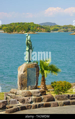 Statua di amakusa Shiro Foto Stock