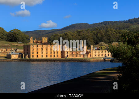 Il Penitentary a Port Arthur. Eredità di Mondo elencati di Port Arthur trusty insediamento penale in Tasmania è stato istituito nel 1830 ed è il miglior p Foto Stock