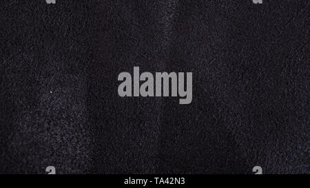 In camoscio nero o texture di sfondo astratto. Foto Stock