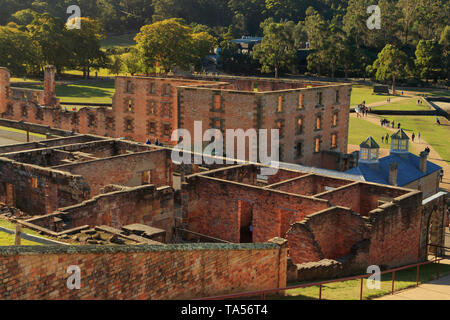 Eredità di Mondo elencati di Port Arthur trusty insediamento penale in Tasmania è stato istituito nel 1830 ed è il meglio conservato sito di prigionia in Australi Foto Stock
