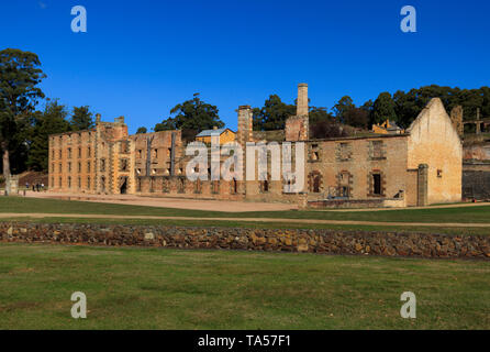 Il Penitentary a Port Arthur. Eredità di Mondo elencati di Port Arthur trusty insediamento penale in Tasmania è stato istituito nel 1830 ed è il miglior p Foto Stock