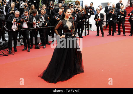 Zhang Ziyi frequentando il 'una volta in Hollywood' premiere durante la 72a Cannes Film Festival presso il Palais des Festivals il 21 maggio 2019 a Cannes, Francia | Utilizzo di tutto il mondo Foto Stock