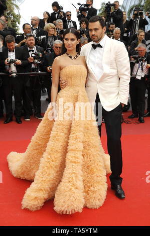 Sara Sampaio e Oliver Ripley frequentando il 'una volta in Hollywood' premiere durante la 72a Cannes Film Festival presso il Palais des Festivals il 21 maggio 2019 a Cannes, Francia | Utilizzo di tutto il mondo Foto Stock