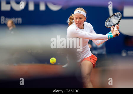 Norimberga, Germania. 22 Maggio, 2019. Tennis: Wta-Tour - Norimberga, single, donne, 1° round, Larsson (Svezia) - Kusnezowa (Russia). Johanna Larsson in azione. Credito: Daniel Karmann/dpa/Alamy Live News Foto Stock