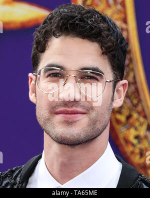 Hollywood, Stati Uniti. 21 Maggio, 2019. HOLLYWOOD e LOS ANGELES, CALIFORNIA, STATI UNITI D'America - 21 Maggio: Attore Darren Criss arriva alla Premiere mondiale di Disney's 'Aladdin" tenutasi presso l'El Capitan theater il 21 maggio 2019 a Hollywood e Los Angeles, California, Stati Uniti. (Foto di Xavier COLLIN/Image Press Agency) Credito: Image Press Agency/Alamy Live News Foto Stock