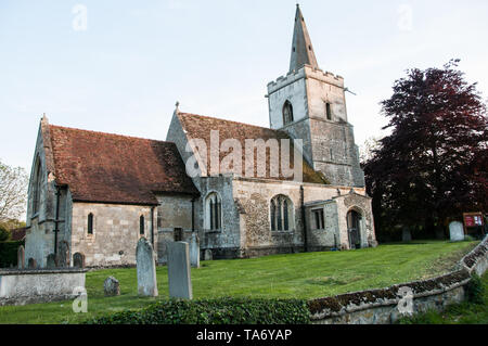 La chiesa del villaggio in Coton, nei pressi di Cambridge, Regno Unito Foto Stock