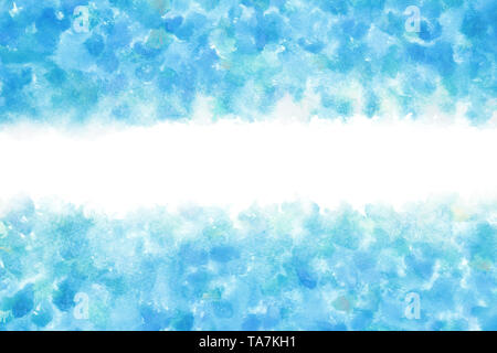Colori pastello blu cielo astratto o acquerello sfondo di vernice Foto Stock