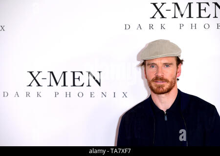 Michael Fassbender frequentando l'X-Men: Dark Phoenix photocall tenutosi a Picturehouse Central London. Foto Stock