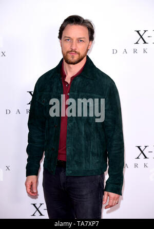 James McAvoy frequentando l'X-Men: Dark Phoenix photocall tenutosi a Picturehouse Central London. Foto Stock