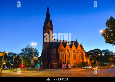 La Chiesa del Buon Pastore, Friedrich Wilhelm del luogo, Friedenau, Berlino, Germania, Kirche Zum Guten Hirten, Friedrich-Wilhelm-Platz, Deutschland Foto Stock