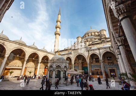 Yeni Cami (Nuova Moschea), Istanbul, Turchia Foto Stock