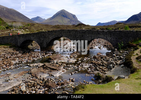 Isola di Skye, Sligachan old bridge Scozia 8 Maggio - 19th. Viaggio attraverso la Scozia Foto Samantha Zucchi Insidefoto Foto Stock