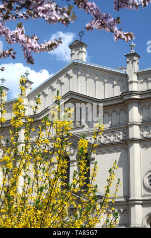 Cracovia. Cracovia. Malopolska (Piccola Polonia) Regione. La Polonia. Tempel (progressiva) Sinagoga di Miodowa (Kazimierz, ex quartiere ebraico). Foto Stock