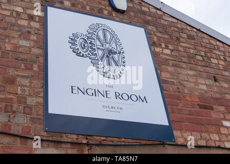 La sala motori, un multi-purpose noleggio privato venue in Digbeth, Birmingham's creative district Foto Stock